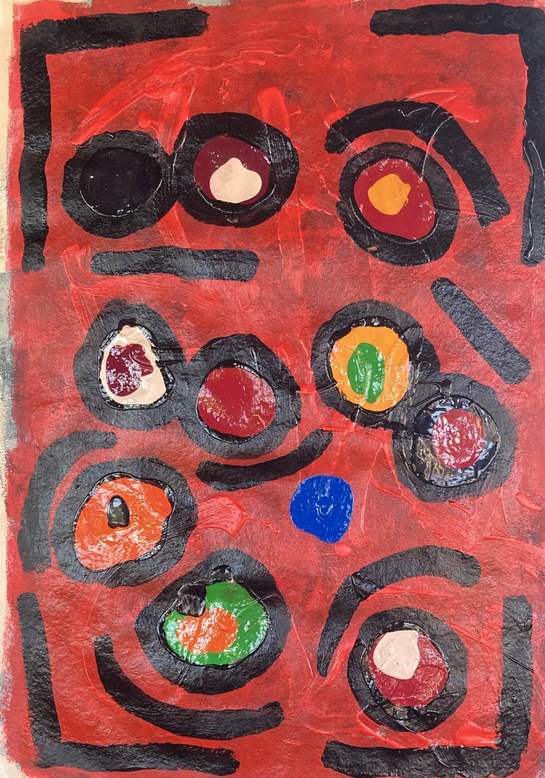 Acrylic on 250 g/m2 – 100% handmade Cotton-Rag paper
size A1 – 59.4 x 84.1 cm