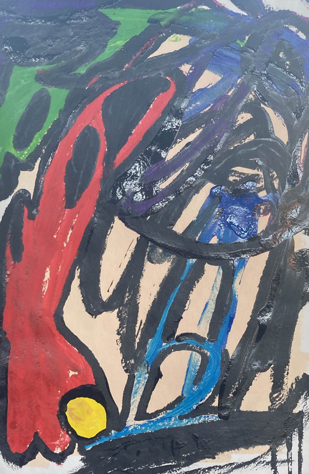 Acrylic on 250 g/m2 – 100% handmade Cotton-Rag paper
size A1 – 59.4 x 84.1 cm