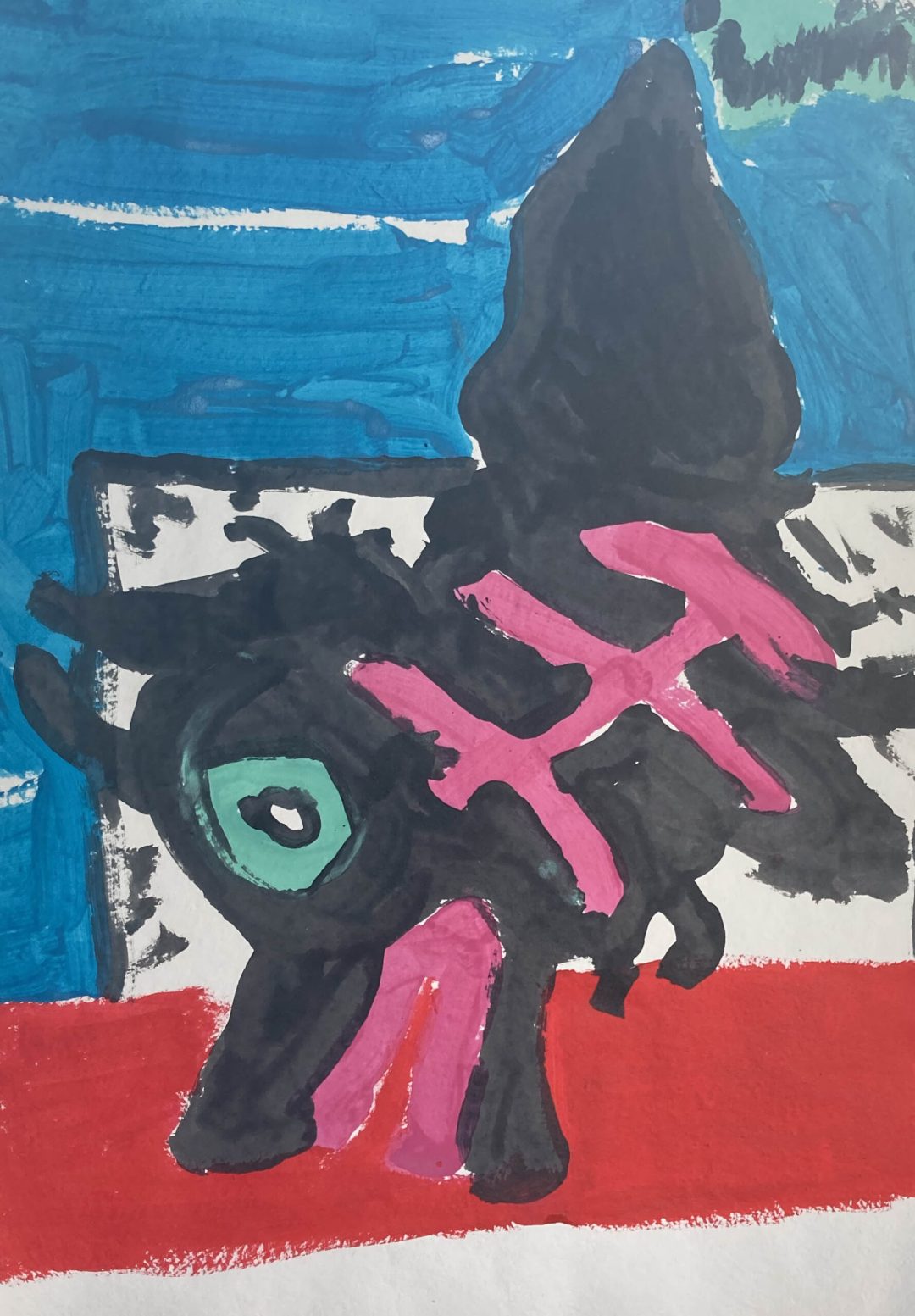 Acrylic on 250 g/m2 – 100% handmade Cotton-Rag paper
size A1 – 59.4 x 84.1 cm