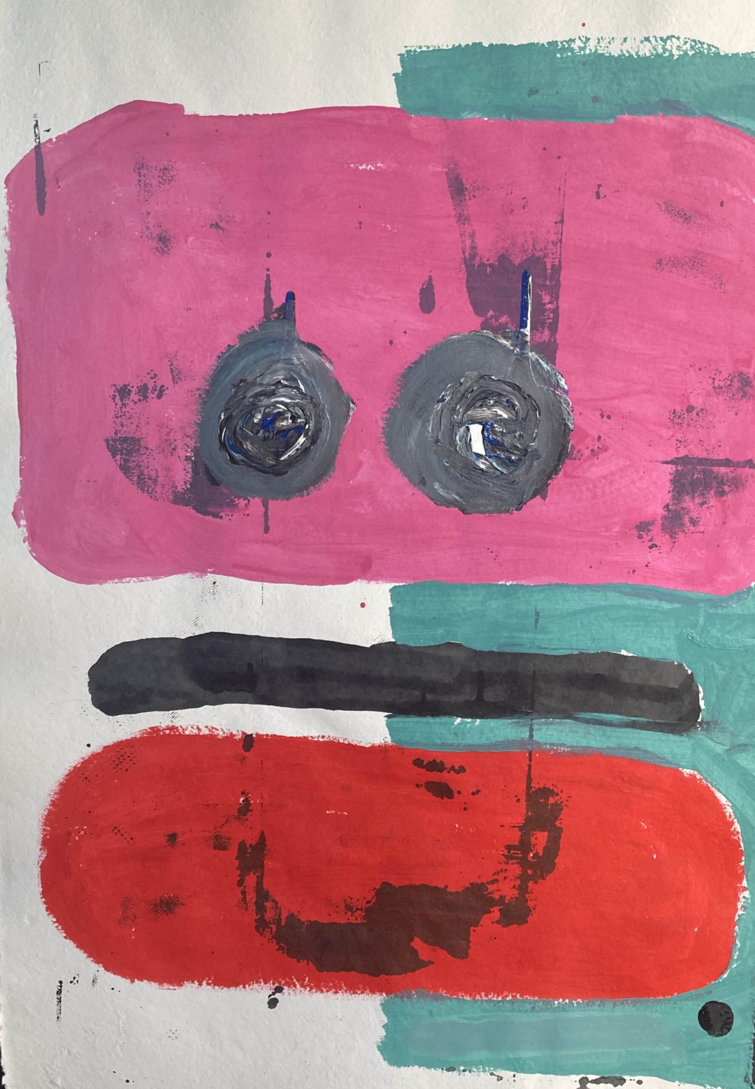 Acrylic on 250 g/m2 – 100% handmade Cotton-Rag paper
size A1 – 59.4 x 84.1 cm