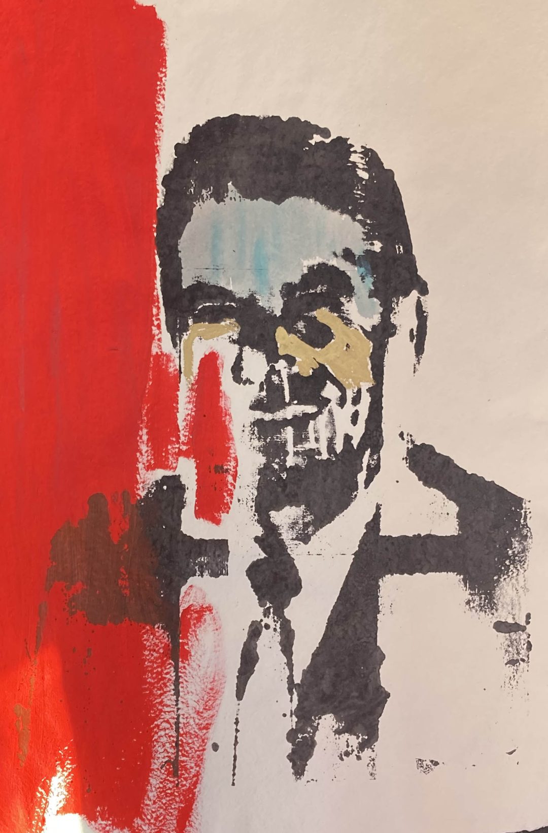 Hand printed silkscreen on 250 g/m2 – 100% handmade Cotton-Rag paper size A1 – 59.4 x 84.1 cm