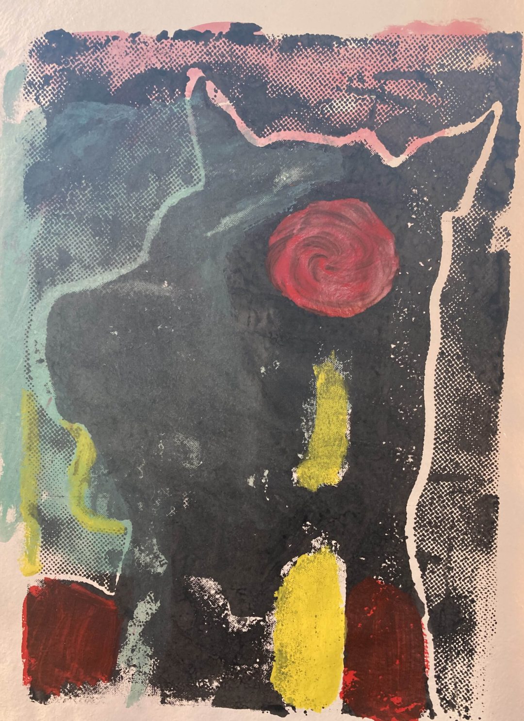 Hand printed silkscreen on 250 g/m2 – 100% handmade Cotton-Rag paper size A1 – 59.4 x 84.1 cm