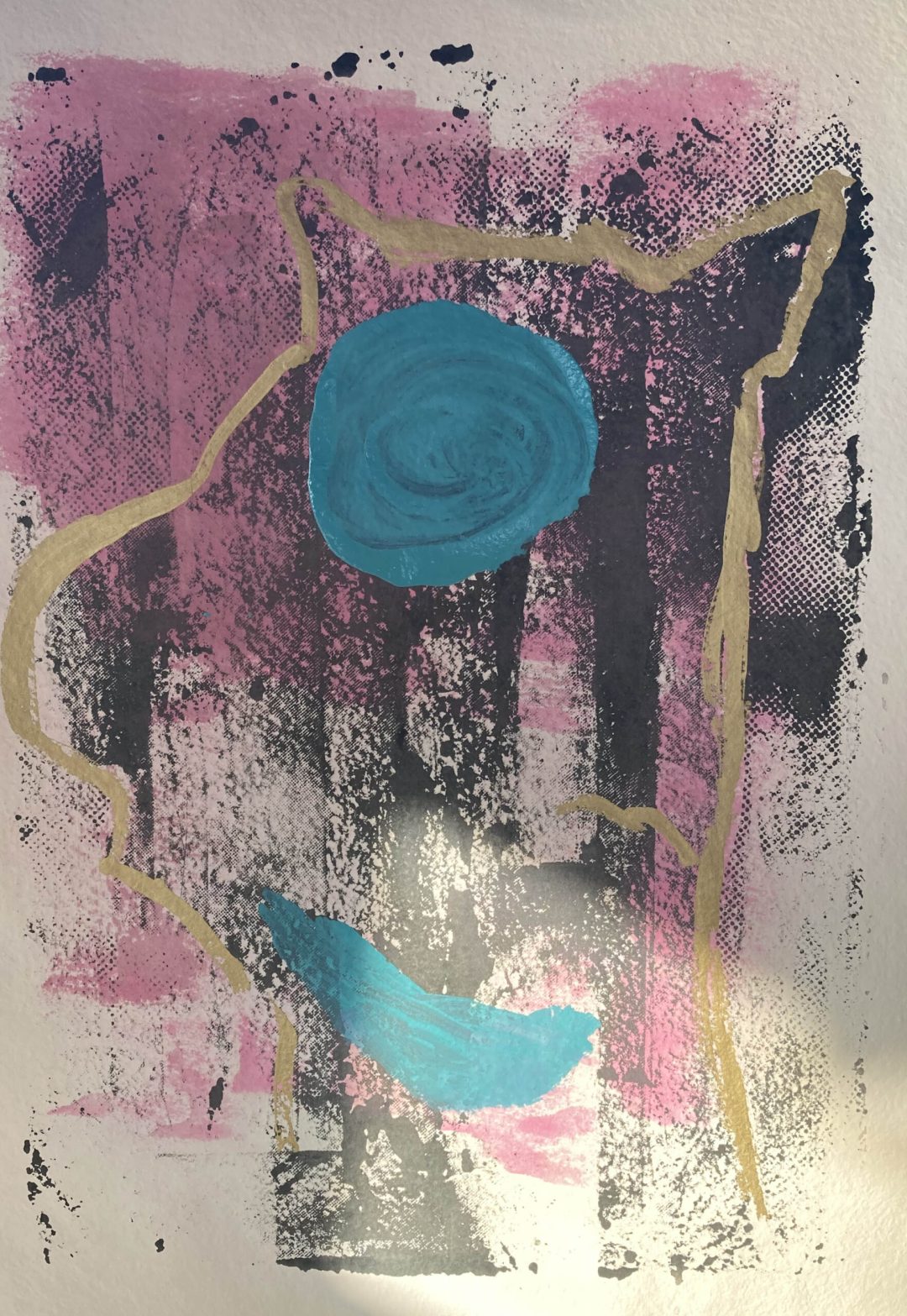 Hand printed silkscreen on 250 g/m2 – 100% handmade Cotton-Rag paper size A1 – 59.4 x 84.1 cm