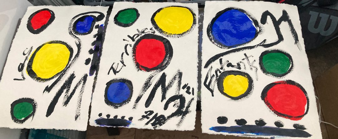 3 x Acrylic on 100% handmade Cotton-Rag paper • size A2 - 42,0 x 84.1 cm
SOLD!