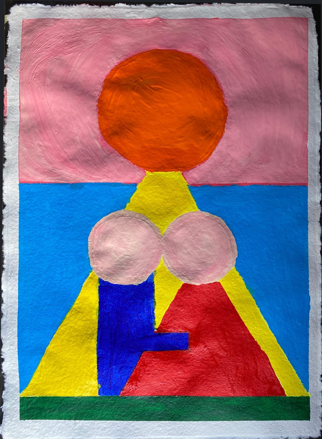 Acrylic on 100% handmade Cotton-Rag paper • size A2 - 42,0 x 84.1 cm
SOLD!