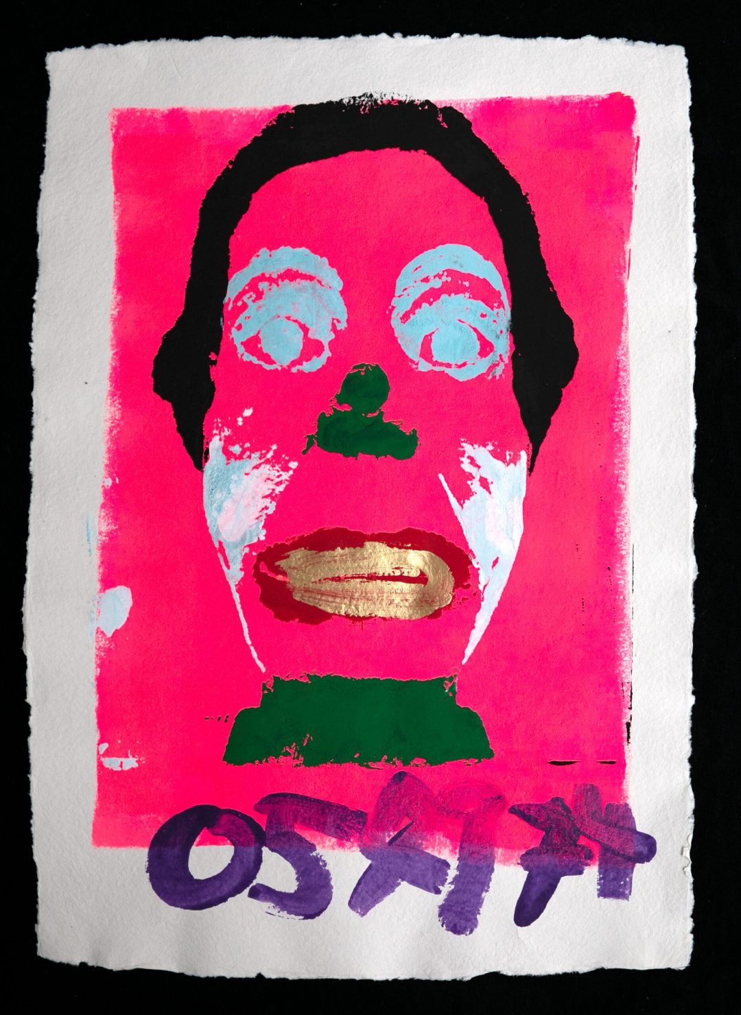 Hand printed silkscreen on 250 g/m2 – 100% handmade Cotton-Rag paper size A1 – 59.4 x 84.1 cm