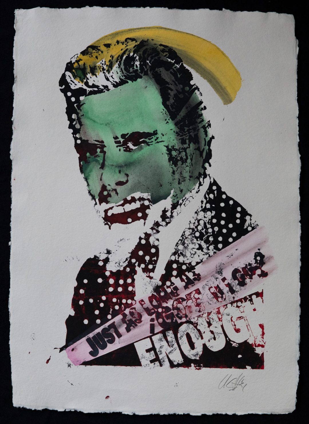 Hand printed silkscreen on 250 g/m2 – 100% handmade Cotton-Rag paper size A1 – 59.4 x 84.1 cm