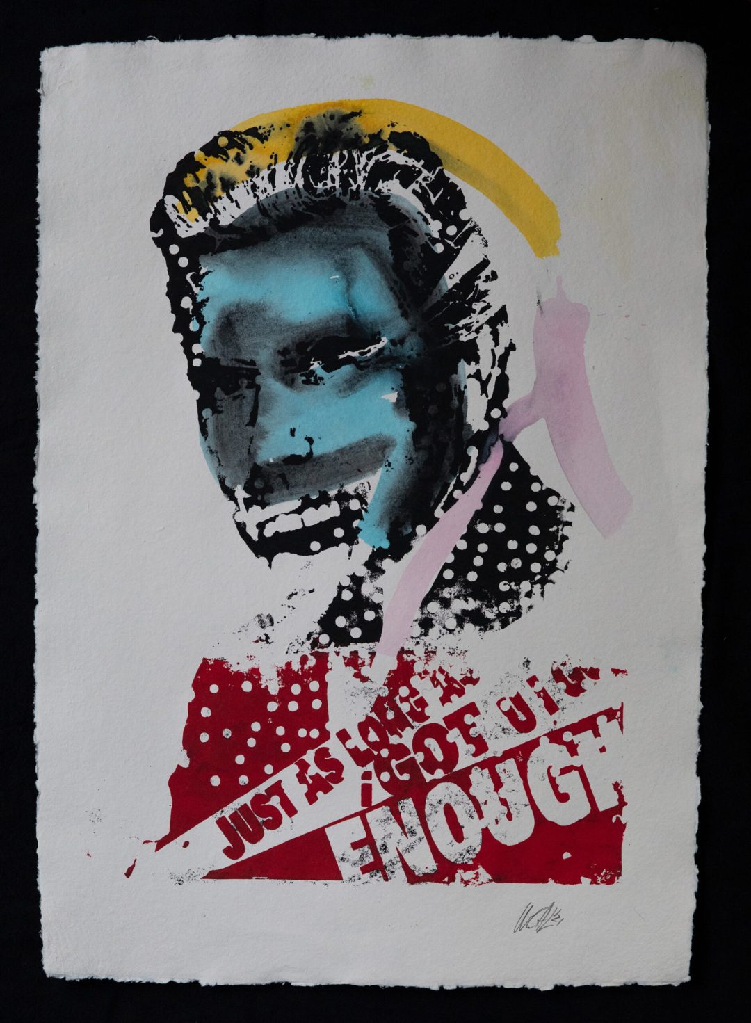 Hand printed silkscreen on 250 g/m2 – 100% handmade Cotton-Rag paper size A1 – 59.4 x 84.1 cm