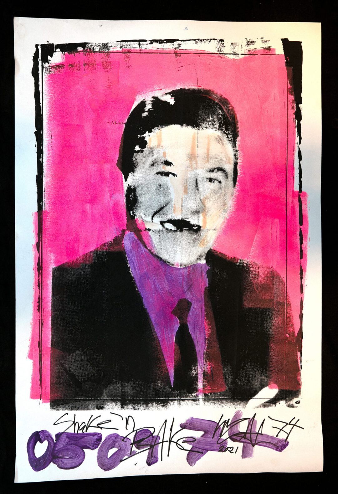 Hand printed on 250 g/m2 – 100% ACID-FREE paper
Size 75,0 x 110 cm