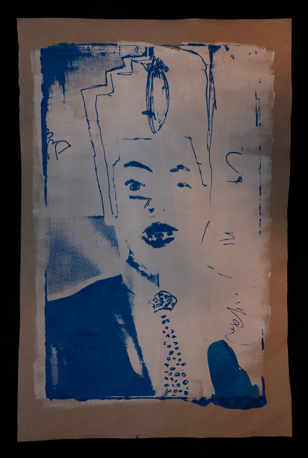 Hand printed on 200 g/m2 – rough recycling paper
Size 98 x 64,5 cm