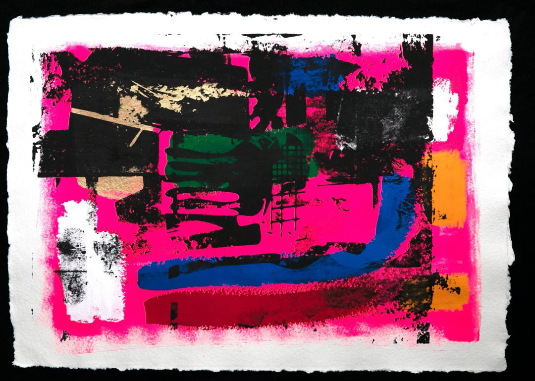 Hand printed silkscreen on 250 g/m2 – 100% handmade Cotton-Rag paper size A1 – 59.4 x 84.1 cm