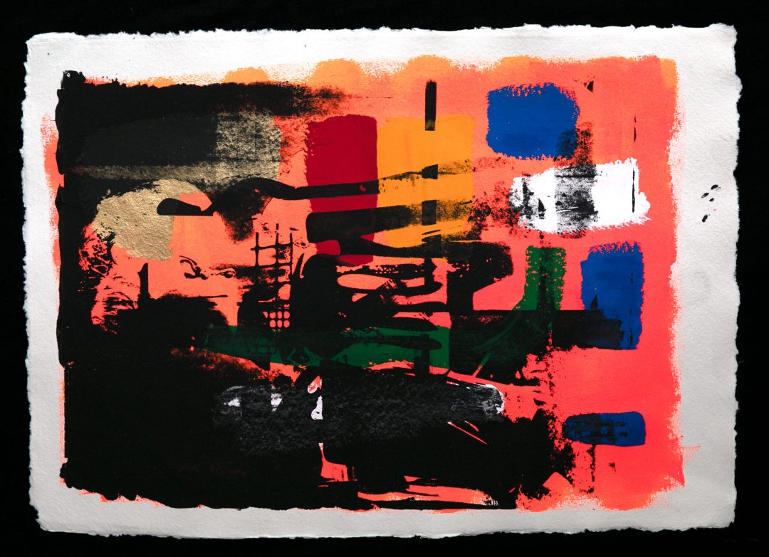 Hand printed silkscreen on 250 g/m2 – 100% handmade Cotton-Rag paper size A1 – 59.4 x 84.1 cm