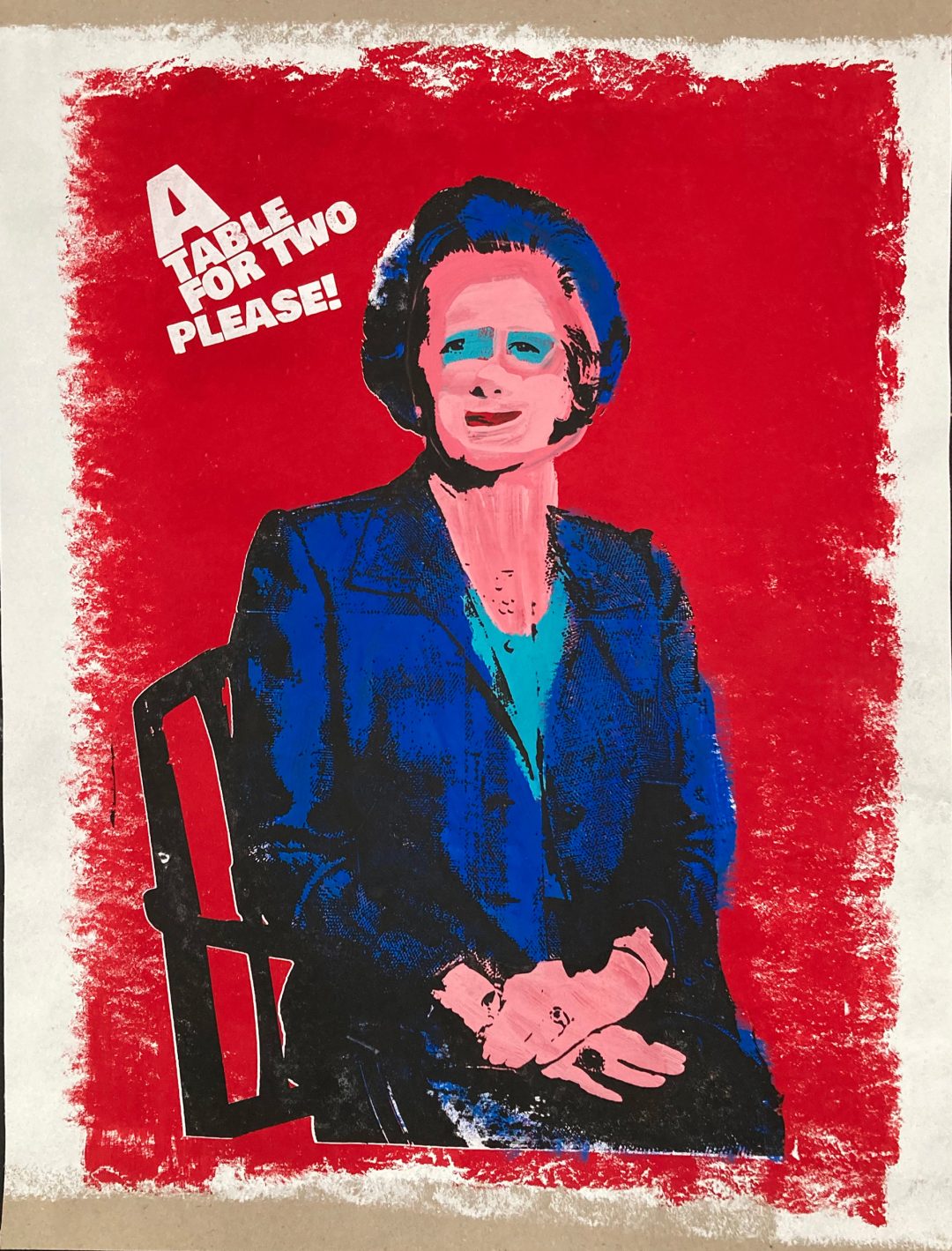 Hand printed on 300 g/m2 – rough recycling paper
size 85x100 cmw