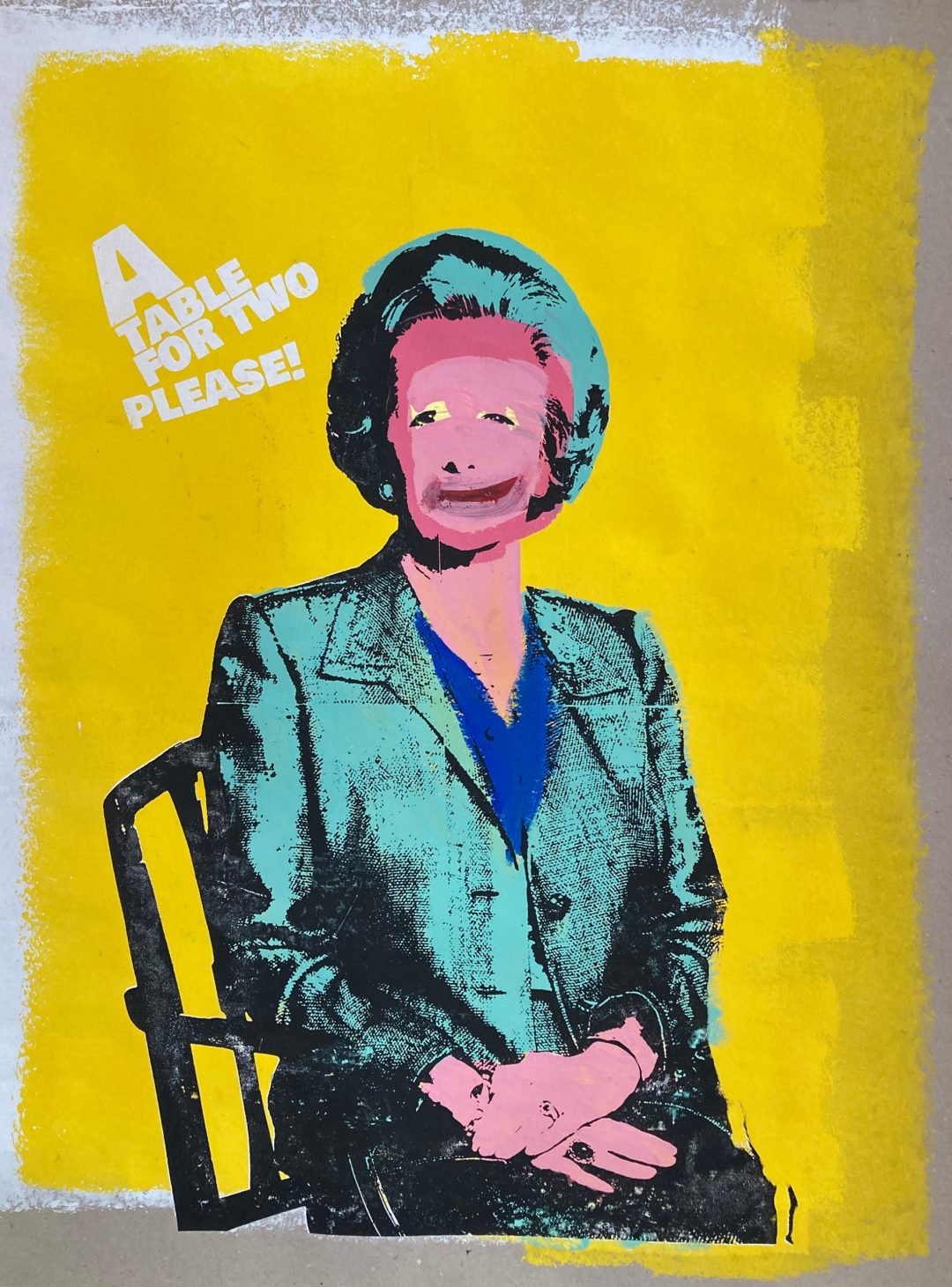 Hand printed on 300 g/m2 – rough recycling paper
size 85x100 cm