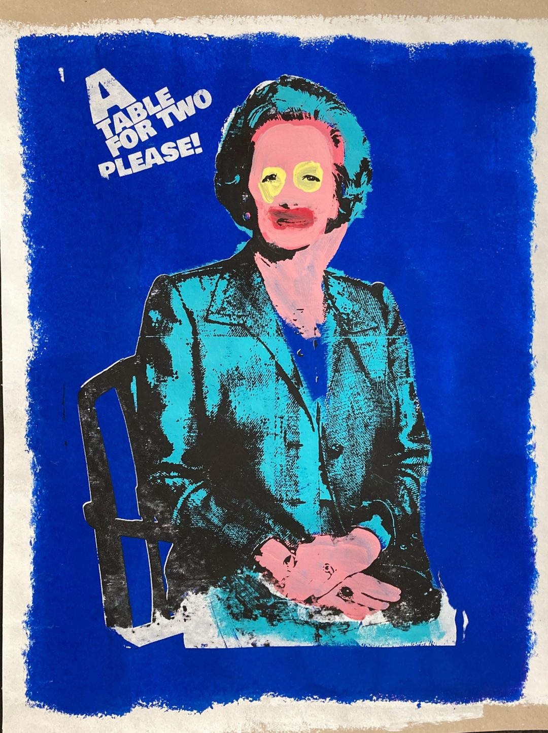 Hand printed on 300 g/m2 – rough recycling paper
size 85x100 cm