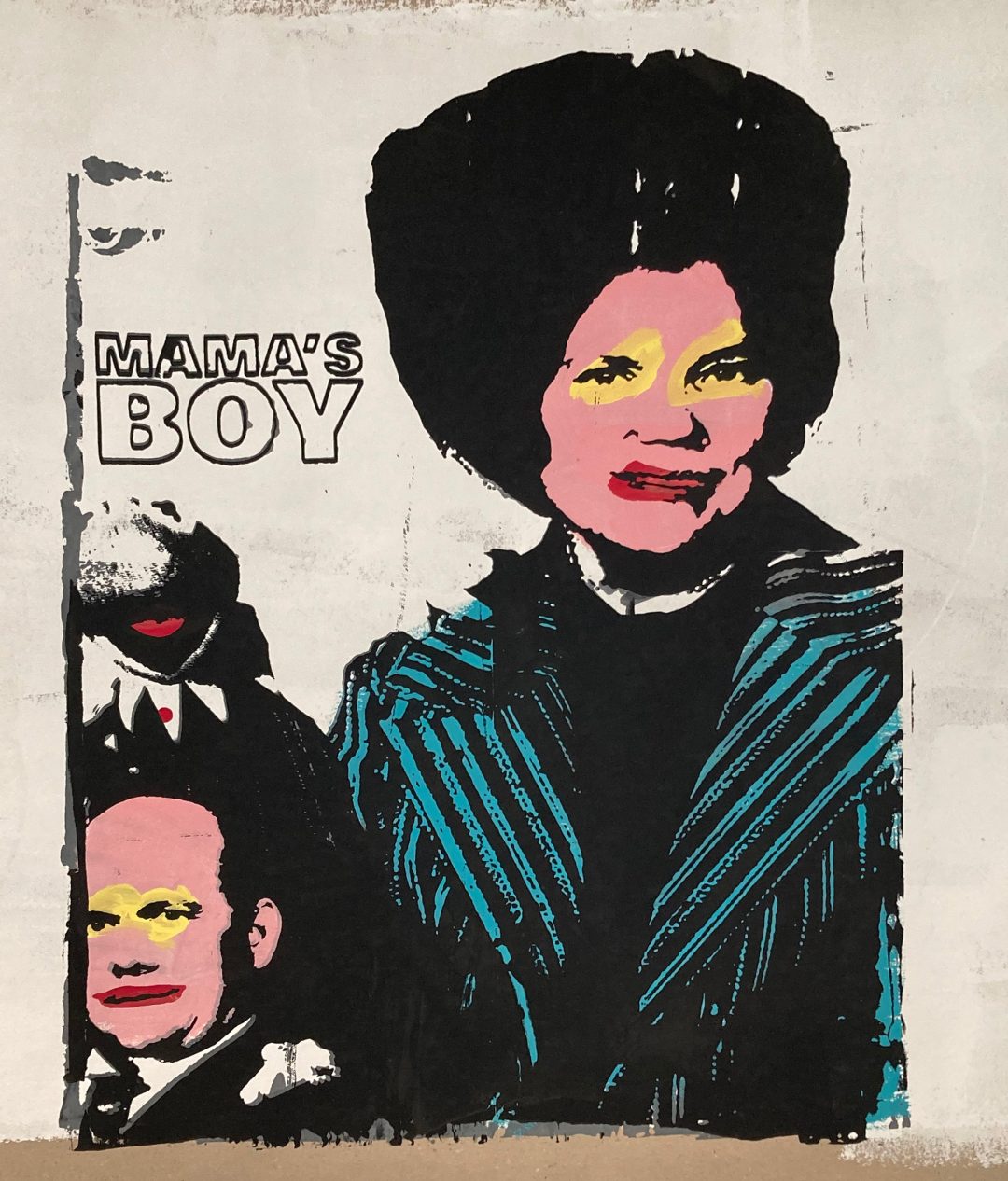 Hand printed on 300 g/m2 – rough recycling paper size 76x100 cm