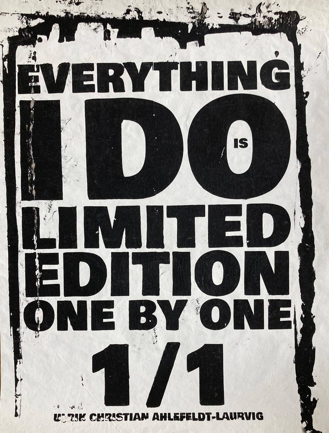 Hand printed / colorized on 180 g/cm recycling paper, 94 x 79 cm